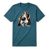 T-shirt Dog graphic 0062 - Deep Teal