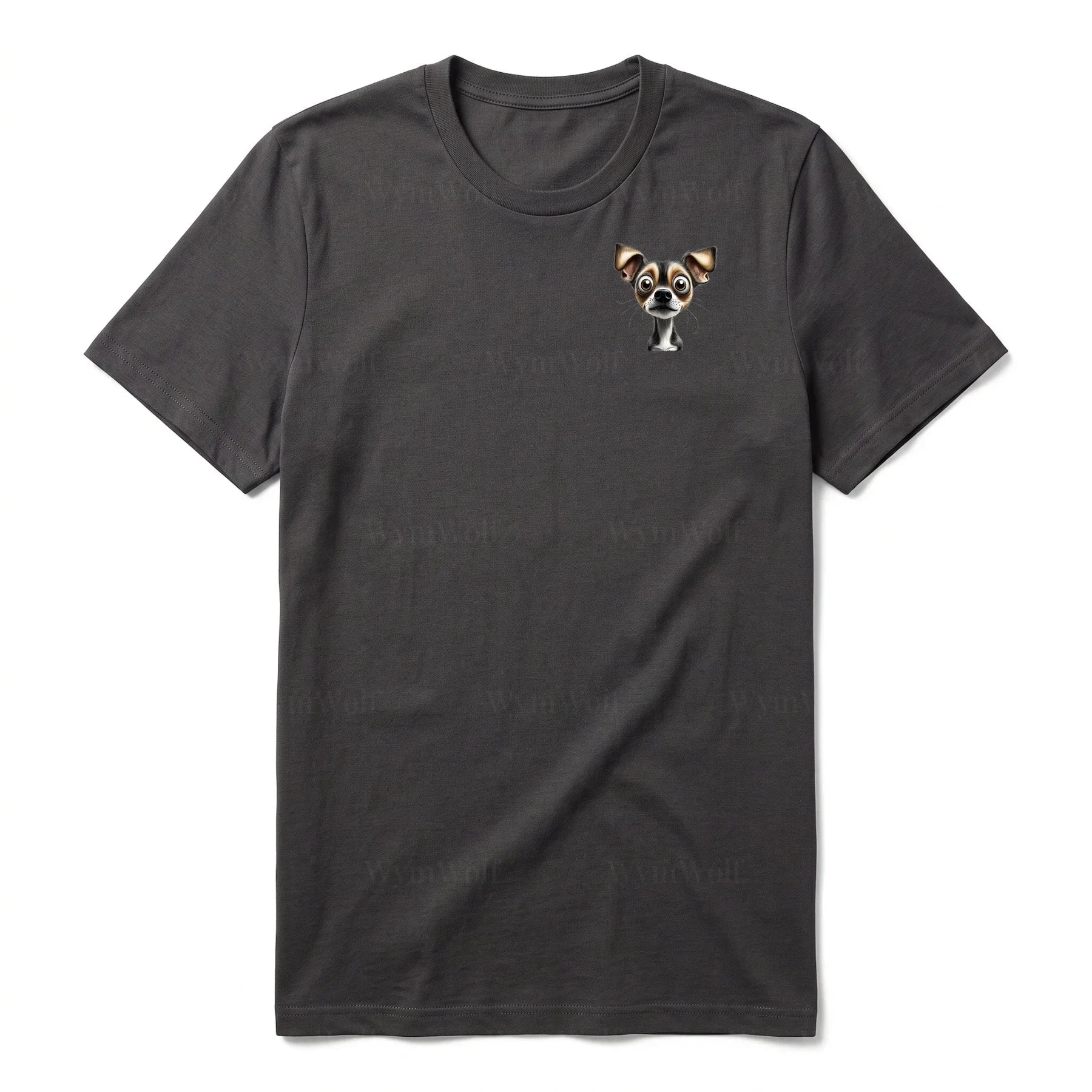 T-shirt Dog graphic 0063 - Dark Gray