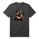 T-shirt Dog graphic 0065 - Dark Gray