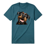 T-shirt Dog graphic 0065 - Deep Teal