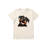T-shirt Dog graphic 0065 - Natural