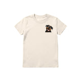 T-shirt Dog graphic 0065 - Natural