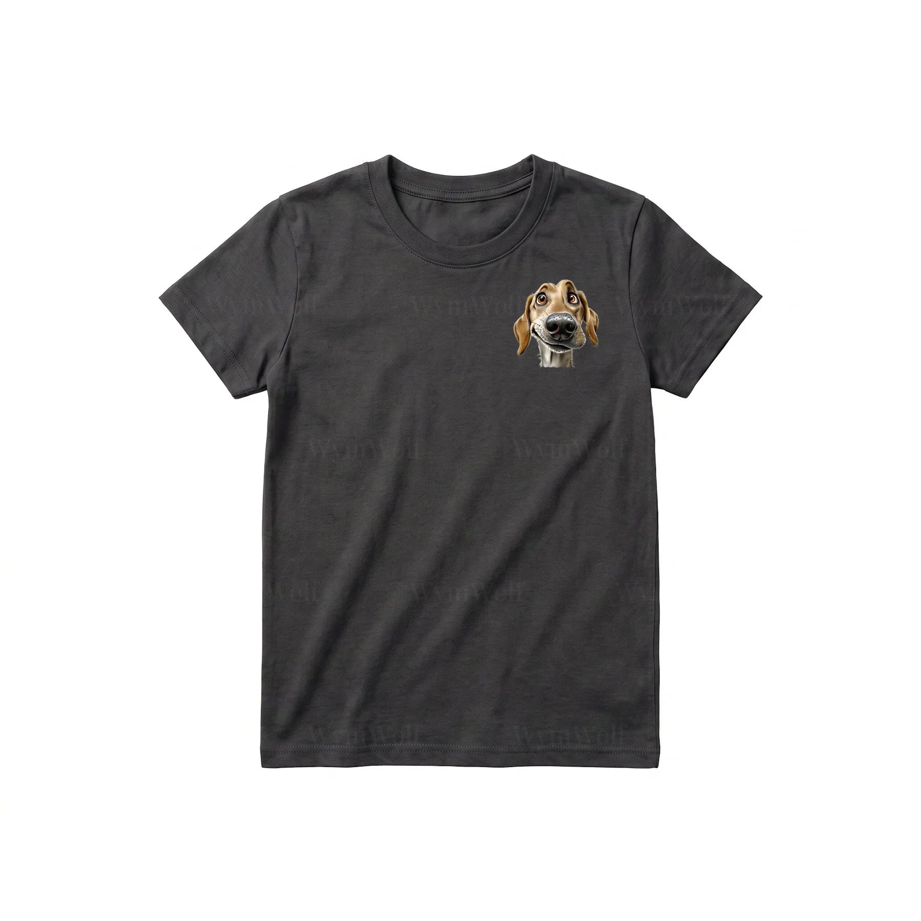T-shirt Dog graphic 0066 - Dark Gray