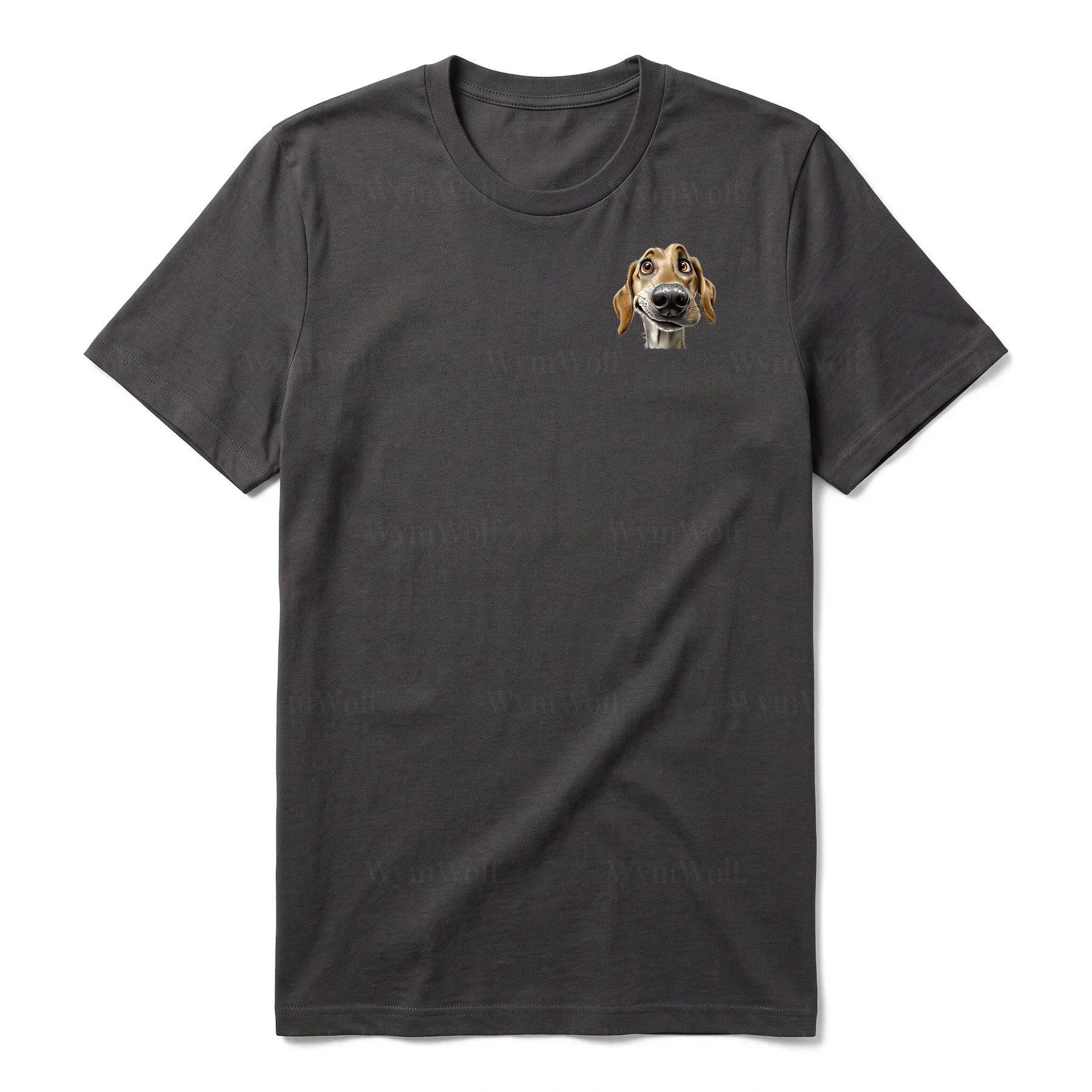 T-shirt Dog graphic 0066 - Dark Gray