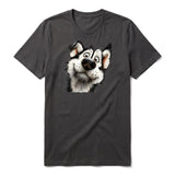 T-shirt Dog graphic 0067 - Dark Gray