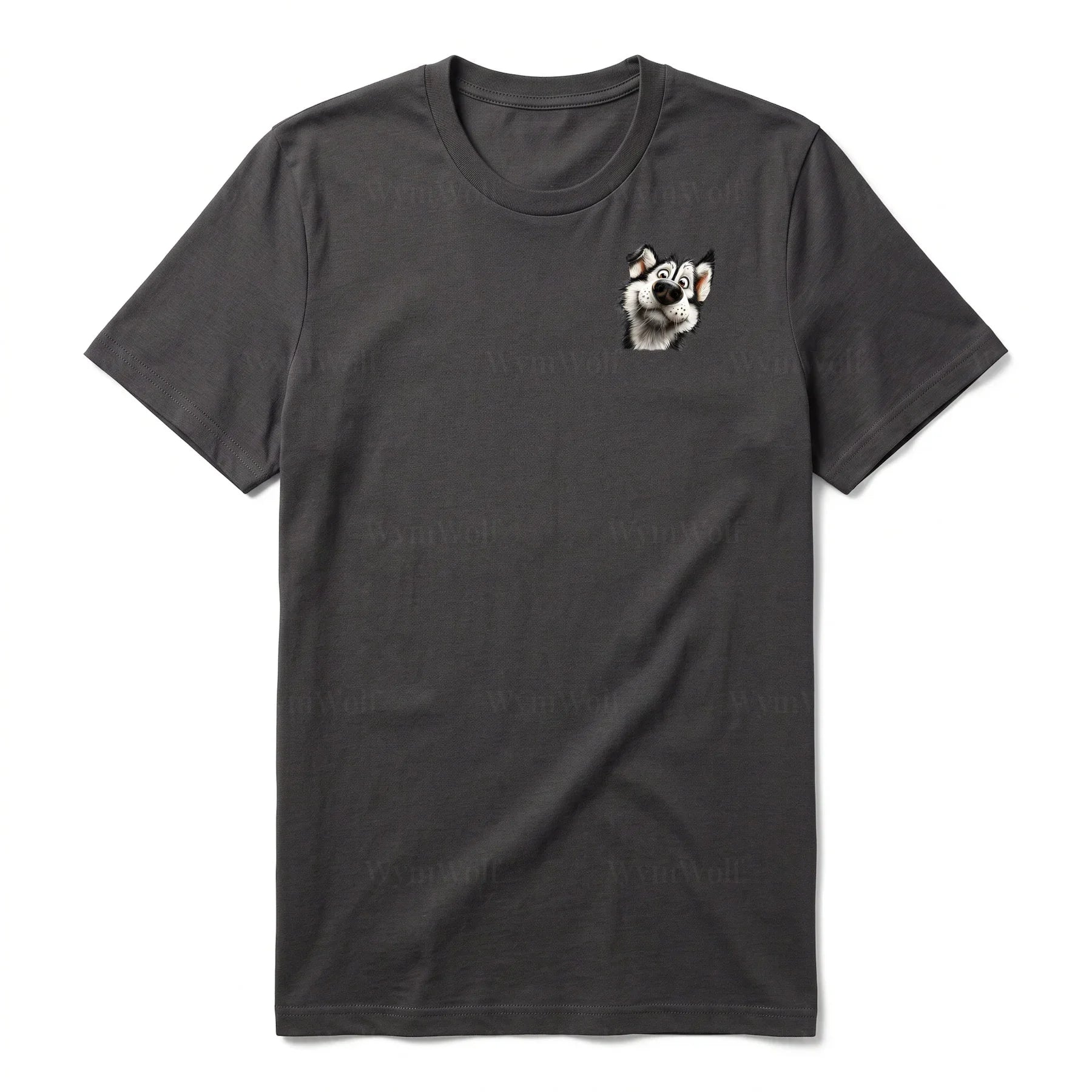 T-shirt Dog graphic 0067 - Dark Gray