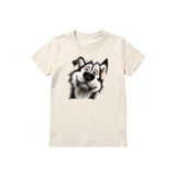 T-shirt Dog graphic 0067 - Natural