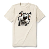 T-shirt Dog graphic 0067 - Natural