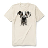 T-shirt Dog graphic 0069 - Natural