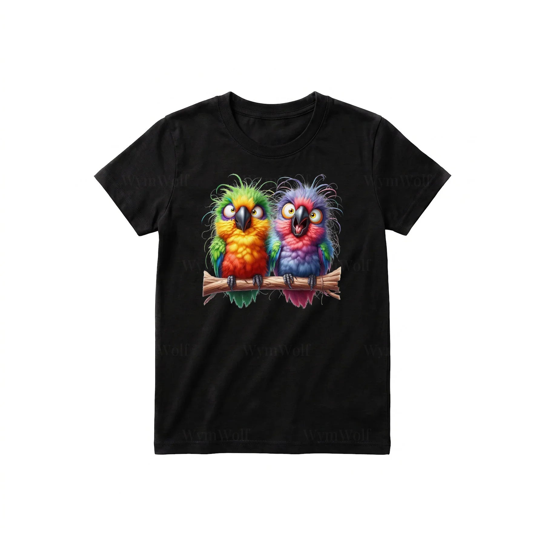 T-shirt Quirky Bird graphic 0001