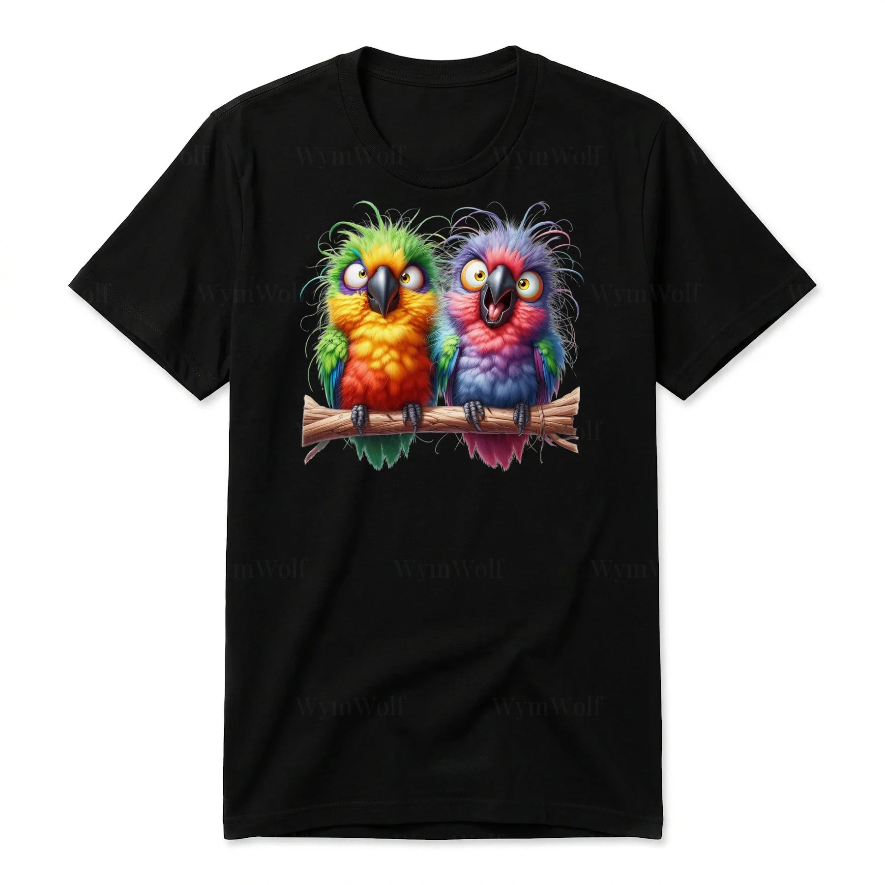 T-shirt Quirky Bird graphic 0001