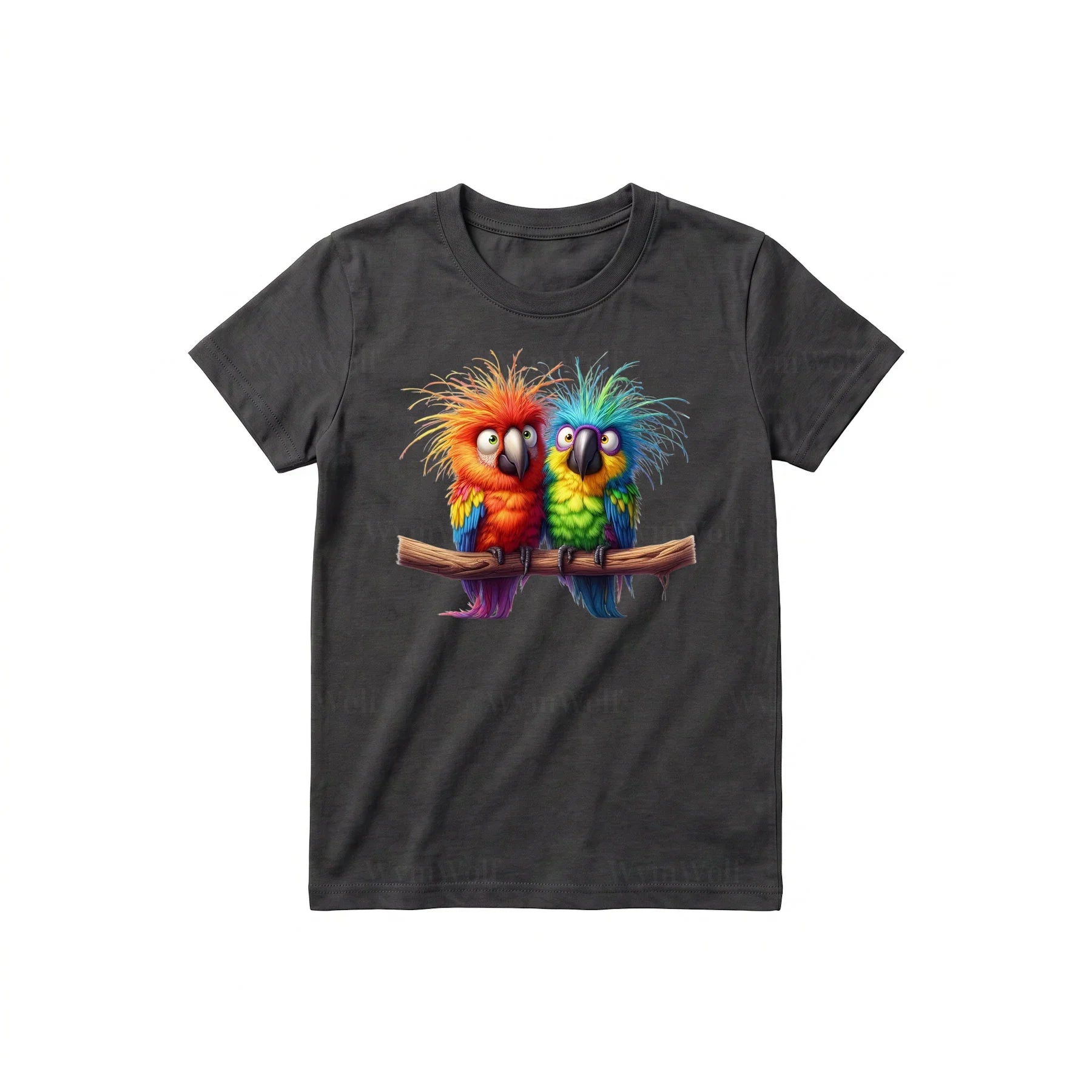 T-shirt Quirky Bird graphic 0002 - Dark Gray