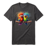 T-shirt Quirky Bird graphic 0002 - Dark Gray