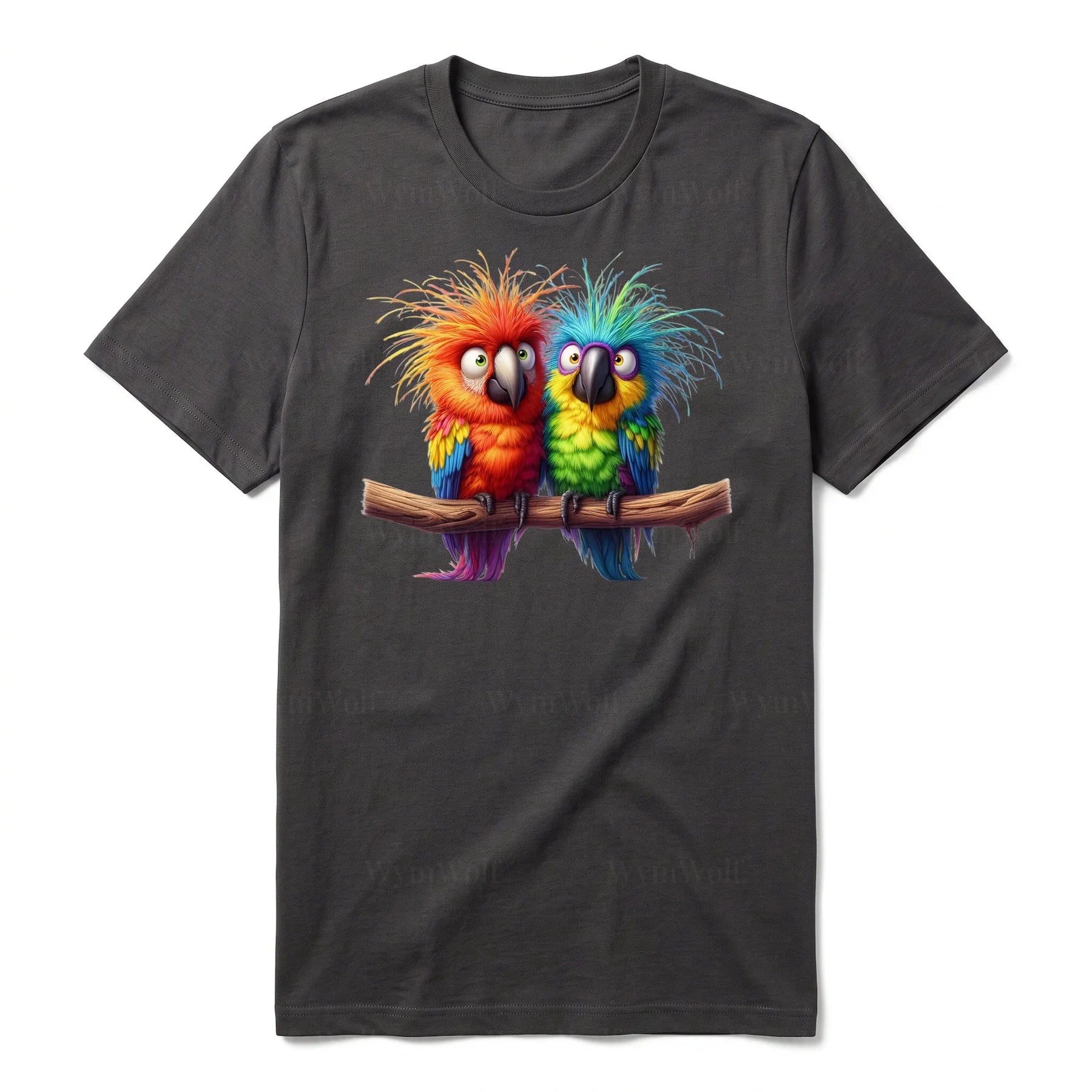 T-shirt Quirky Bird graphic 0002 - Dark Gray