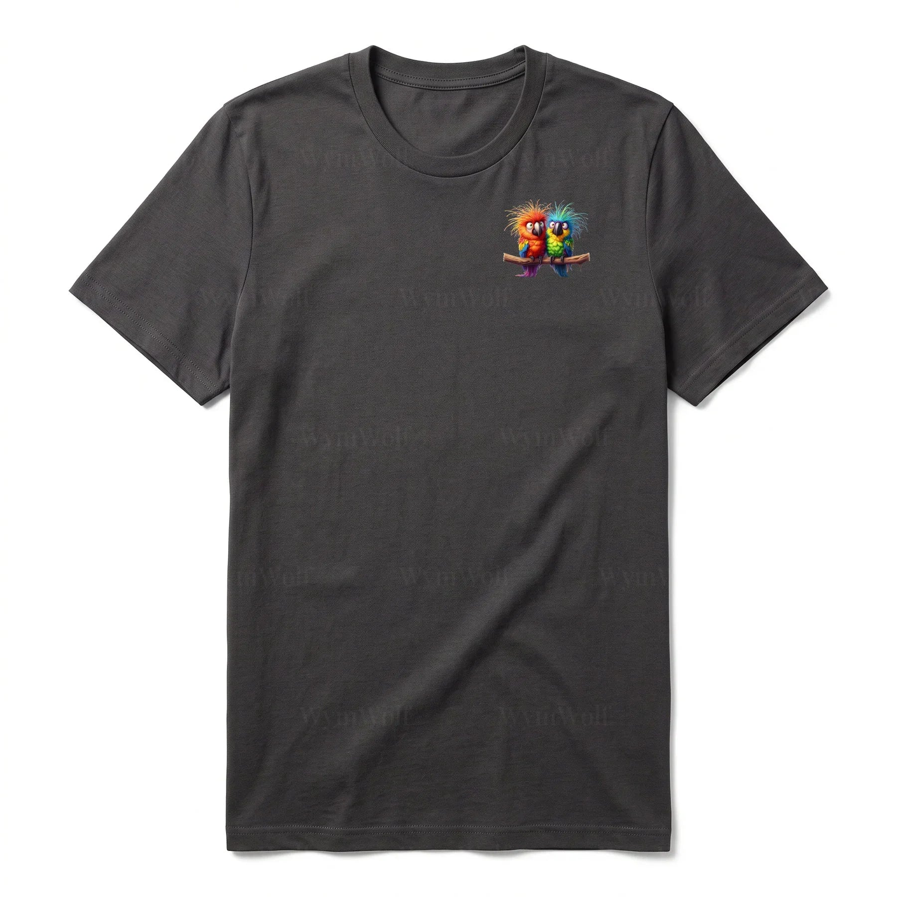 T-shirt Quirky Bird graphic 0002 - Dark Gray