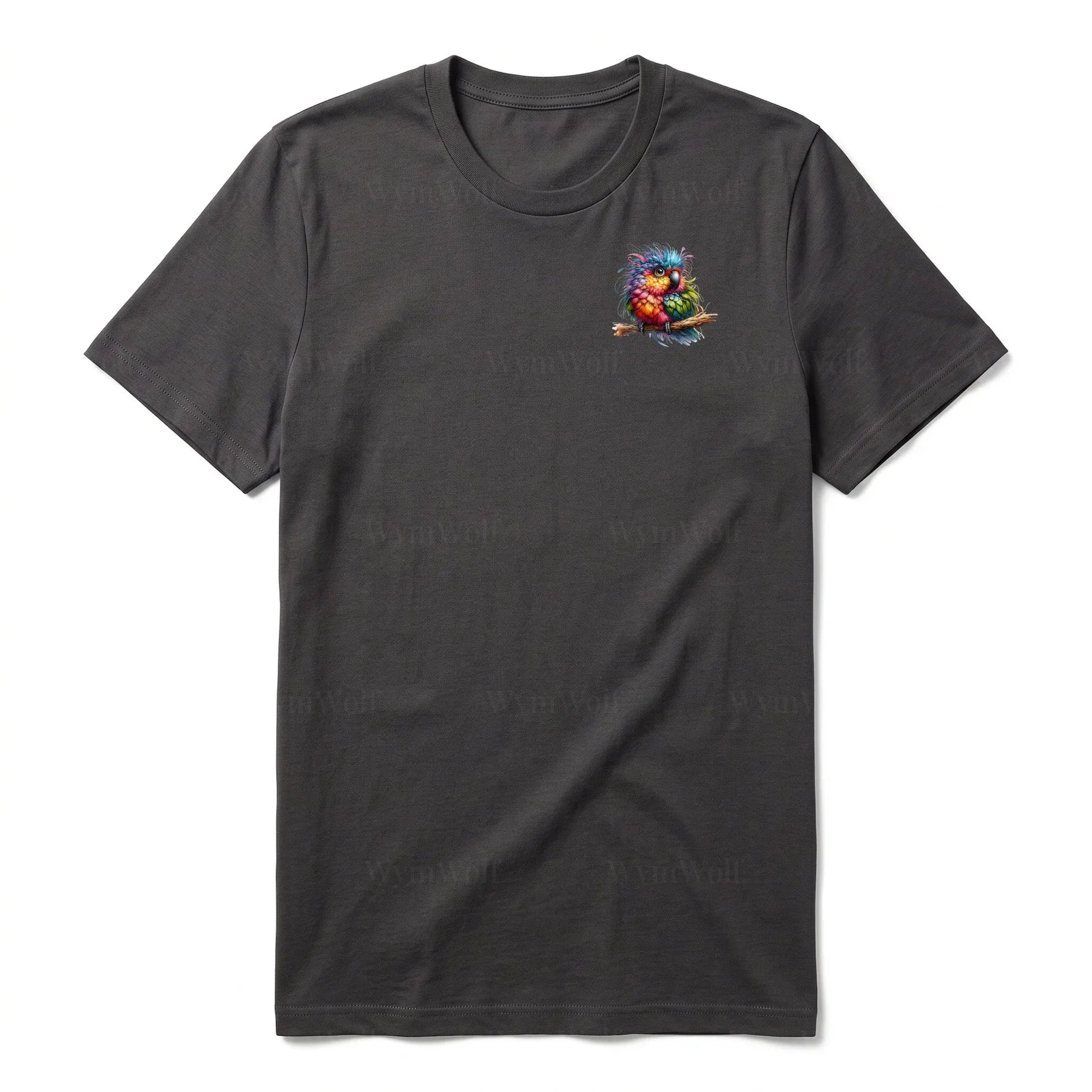 T-shirt Quirky Bird graphic 0003 - Dark Gray