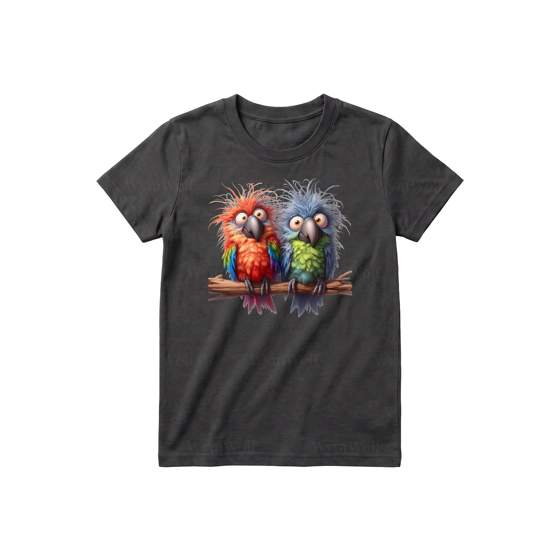T-shirt Quirky Bird graphic 0004 - Dark Gray