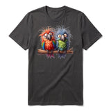 T-shirt Quirky Bird graphic 0004 - Dark Gray