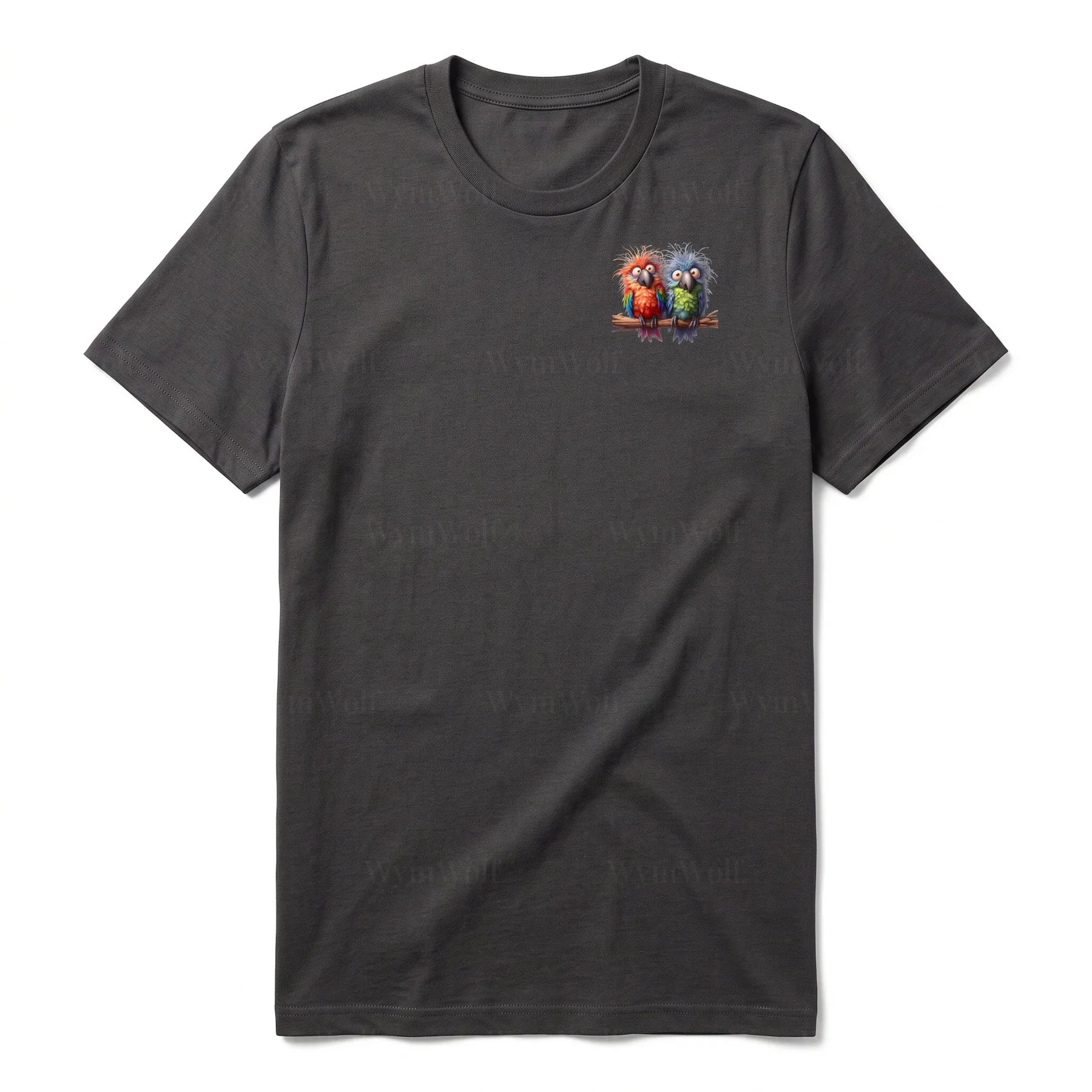 T-shirt Quirky Bird graphic 0004 - Dark Gray