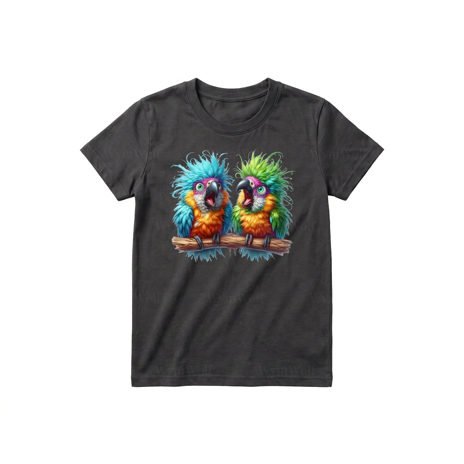 T-shirt Quirky Bird graphic 0005 - Dark Gray