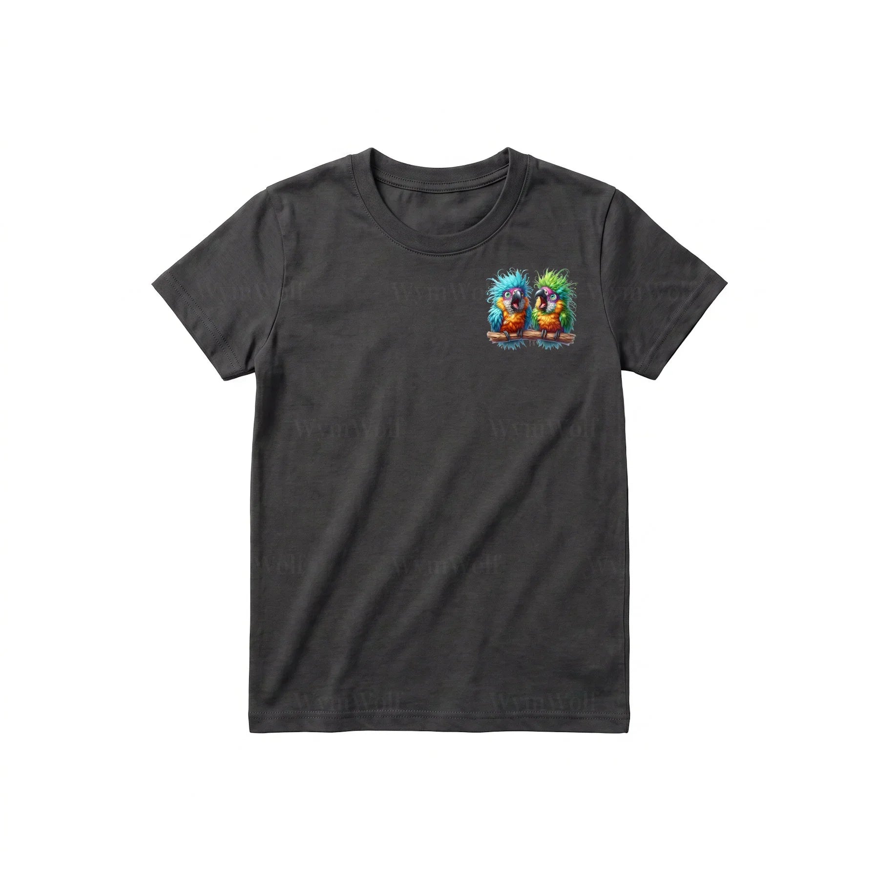 T-shirt Quirky Bird graphic 0005 - Dark Gray