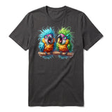 T-shirt Quirky Bird graphic 0005 - Dark Gray