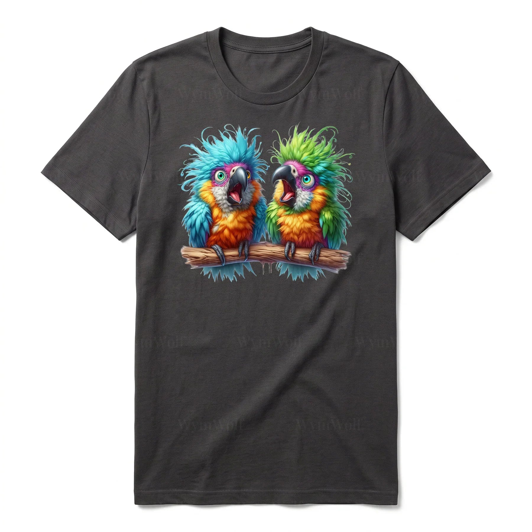 T-shirt Quirky Bird graphic 0005 - Dark Gray