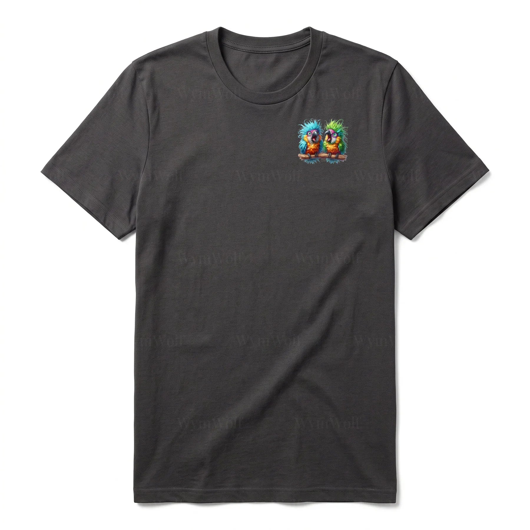T-shirt Quirky Bird graphic 0005 - Dark Gray
