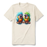 T-shirt Quirky Bird graphic 0005 - Natural