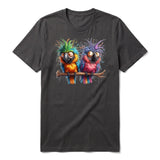 T-shirt Quirky Bird graphic 0006 - Dark Gray