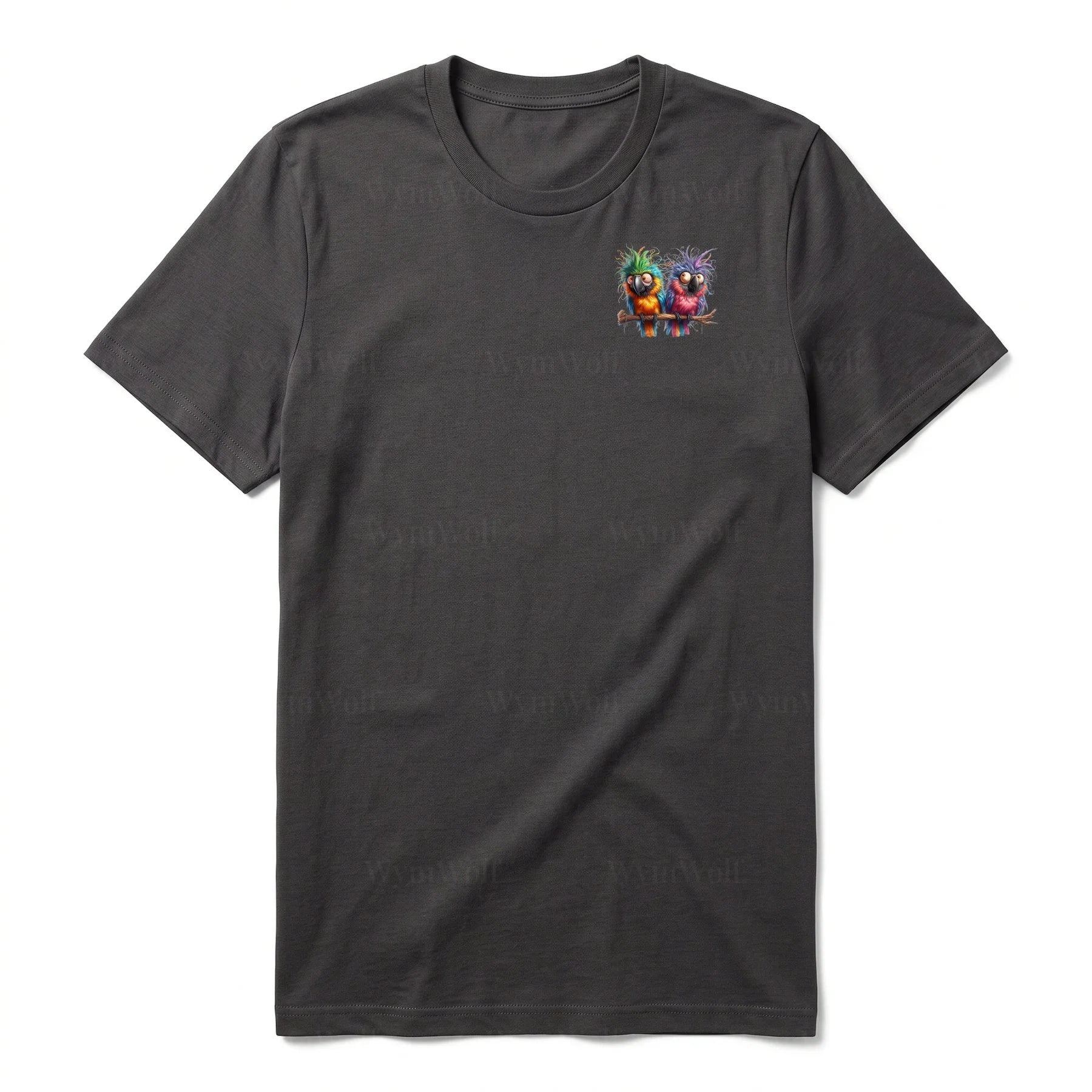 T-shirt Quirky Bird graphic 0006 - Dark Gray
