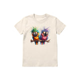 T-shirt Quirky Bird graphic 0006 - Natural