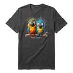 T-shirt Quirky Bird graphic 0007 - Dark Gray