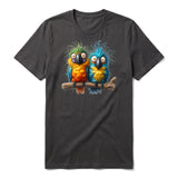 T-shirt Quirky Bird graphic 0007 - Dark Gray
