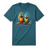 T-shirt Quirky Bird graphic 0007 - Deep Teal