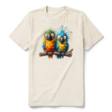 T-shirt Quirky Bird graphic 0007 - Natural