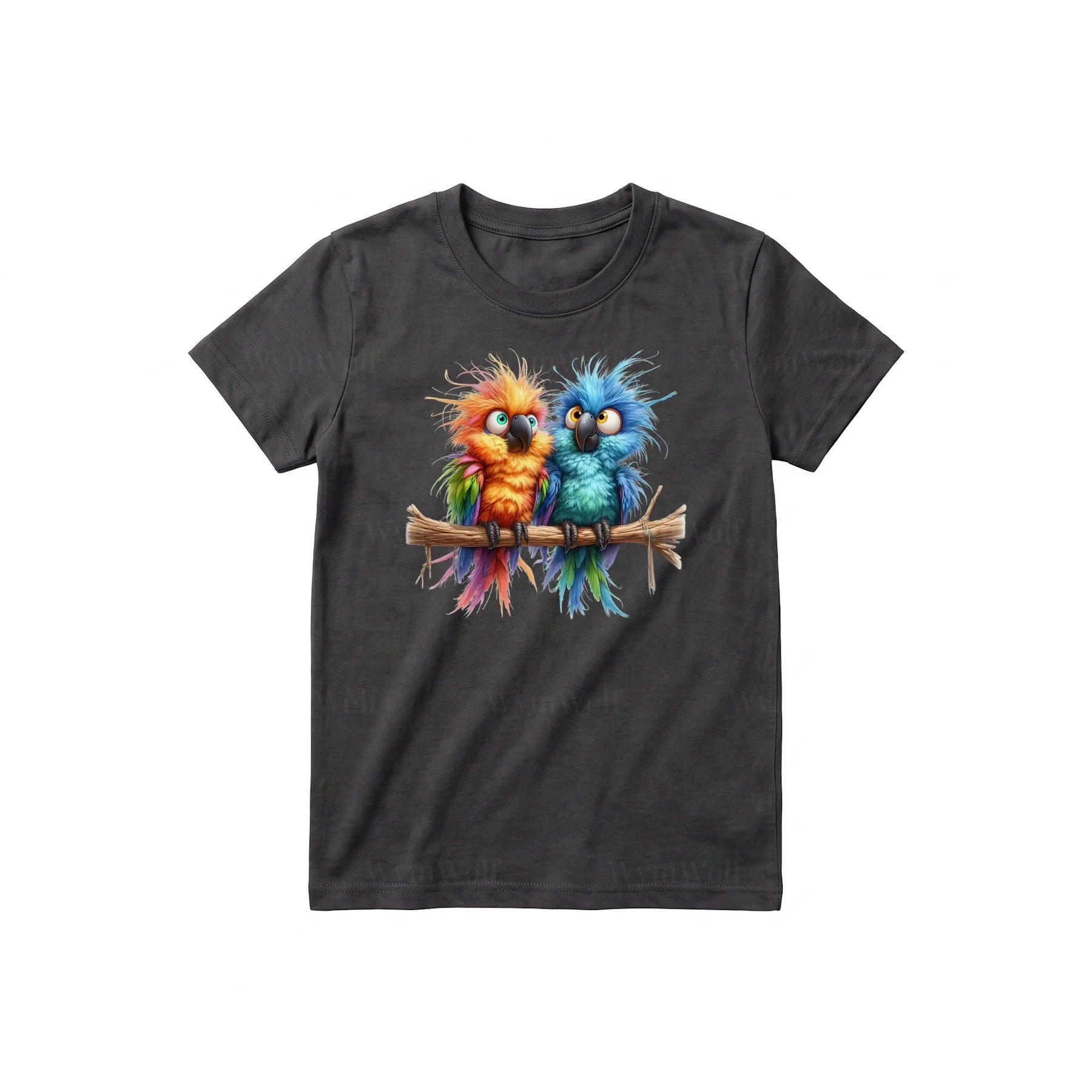 T-shirt Quirky Bird graphic 0008 - Dark Gray