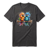 T-shirt Quirky Bird graphic 0008 - Dark Gray