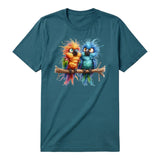 T-shirt Quirky Bird graphic 0008 - Deep Teal