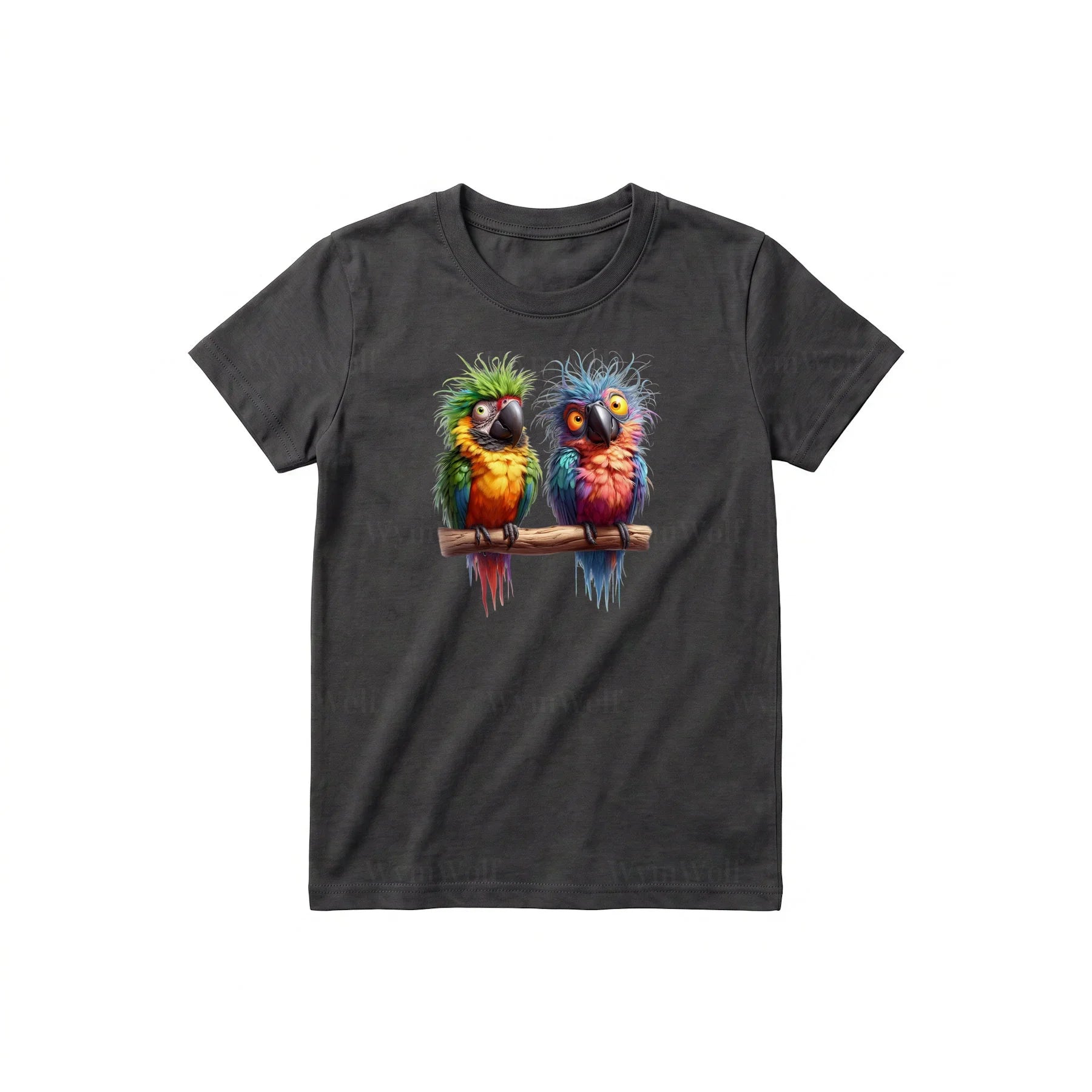 T-shirt Quirky Bird graphic 0009 - Dark Gray