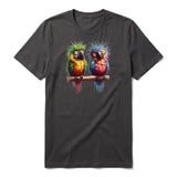 T-shirt Quirky Bird graphic 0009 - Dark Gray