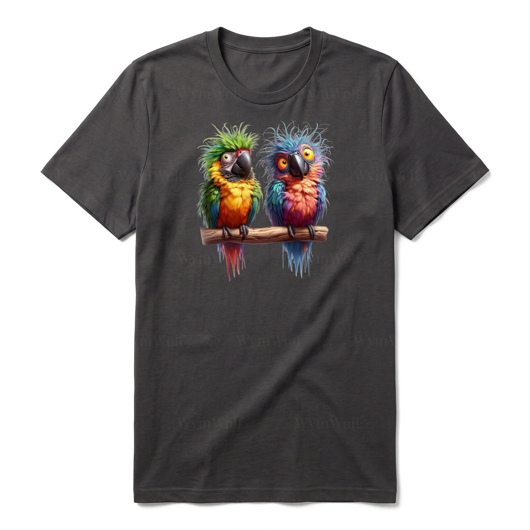 T-shirt Quirky Bird graphic 0009 - Dark Gray