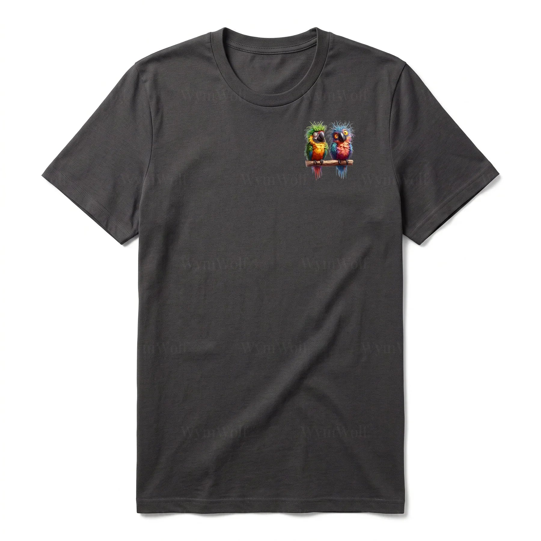 T-shirt Quirky Bird graphic 0009 - Dark Gray