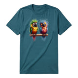 T-shirt Quirky Bird graphic 0009 - Deep Teal