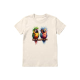 T-shirt Quirky Bird graphic 0009 - Natural