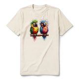 T-shirt Quirky Bird graphic 0009 - Natural