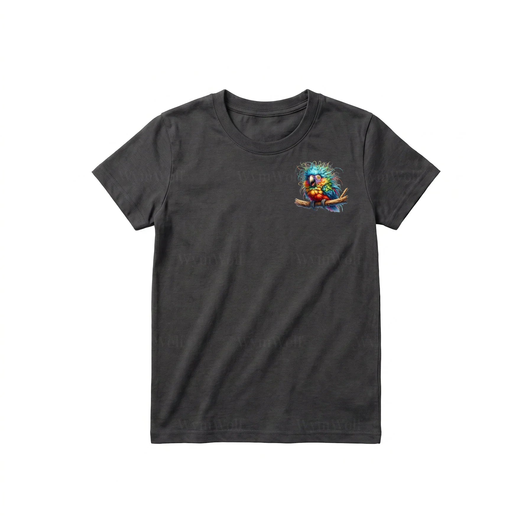 T-shirt Quirky Bird graphic 0010 - Dark Gray