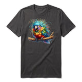T-shirt Quirky Bird graphic 0010 - Dark Gray