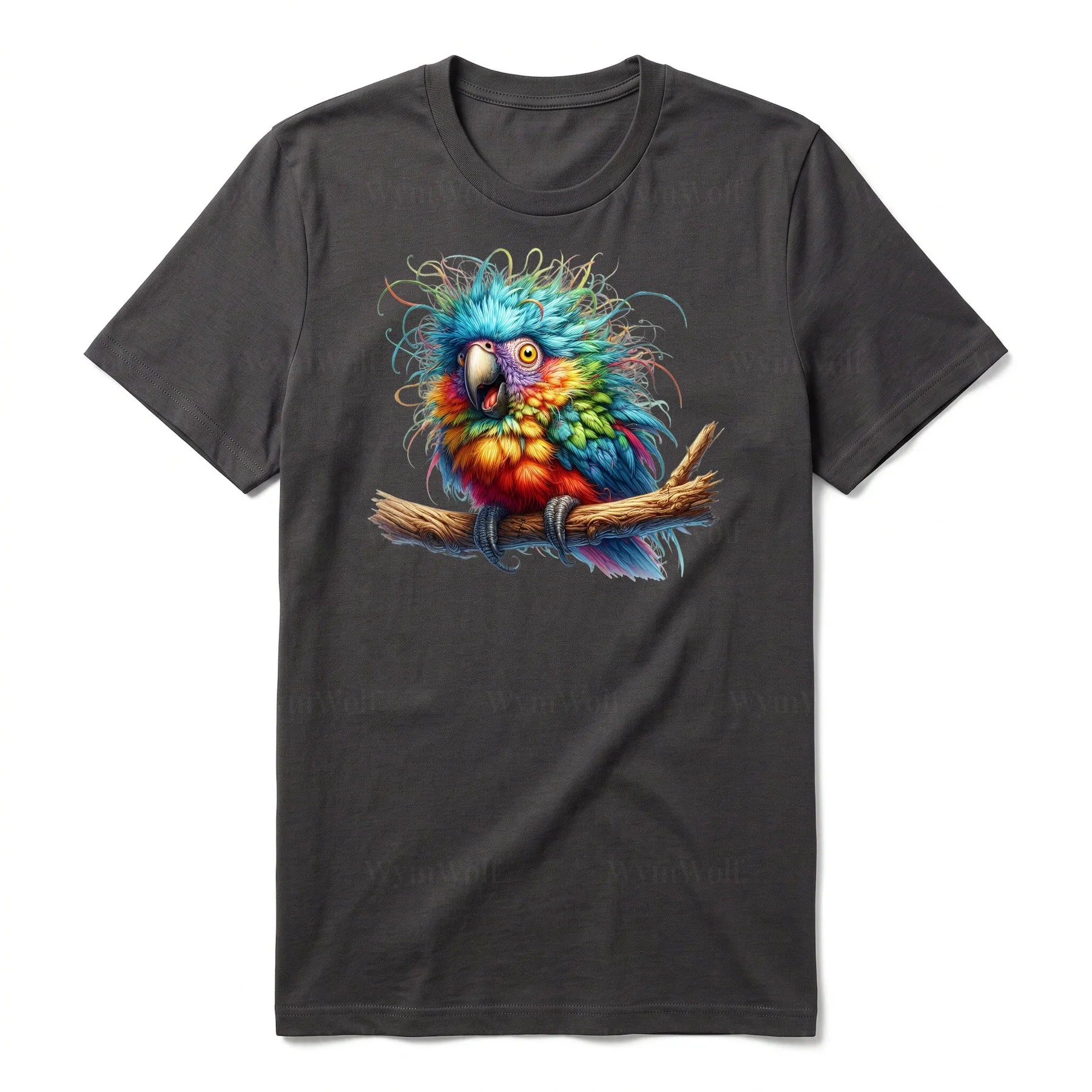 T-shirt Quirky Bird graphic 0010 - Dark Gray