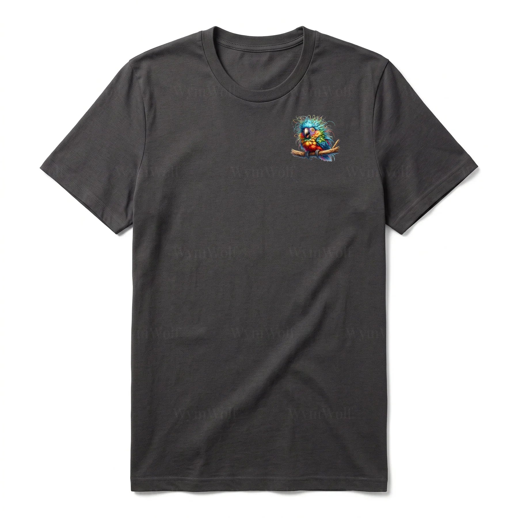 T-shirt Quirky Bird graphic 0010 - Dark Gray